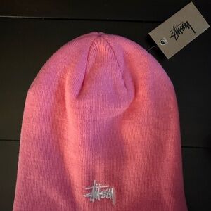 Stussy Pink Basic Cuff Beanie